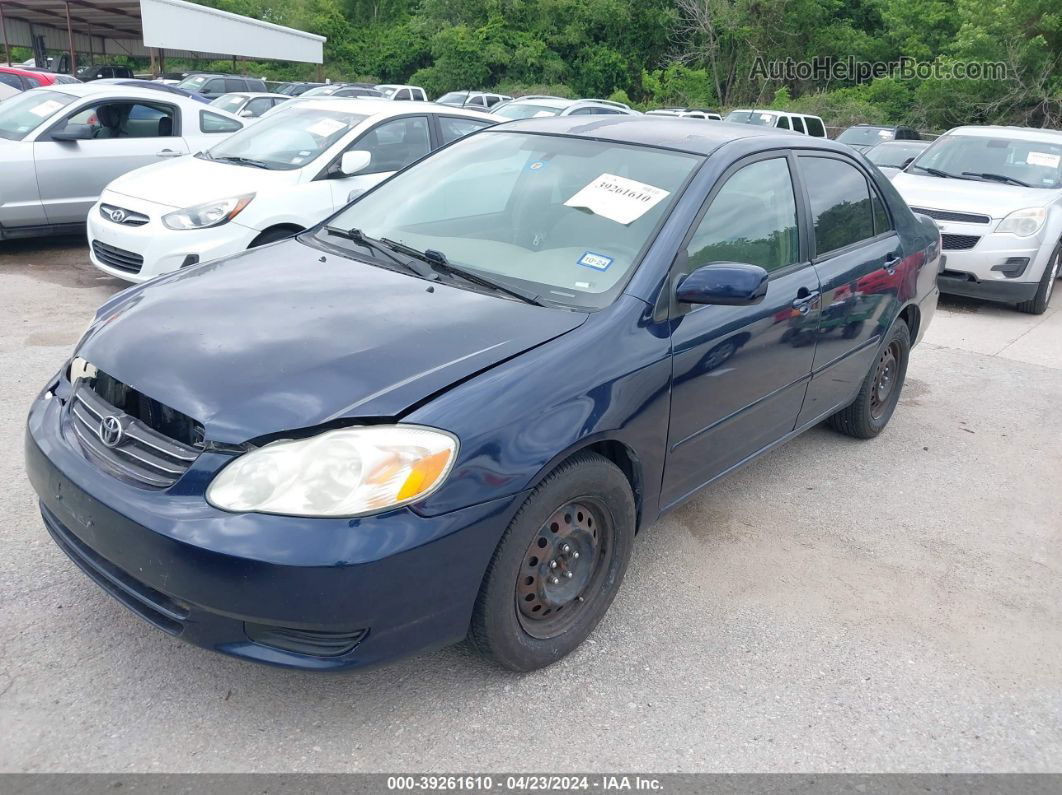 2004 Toyota Corolla Le Blue vin: 1NXBR32E74Z276100