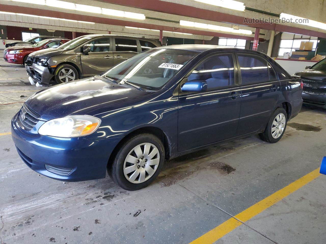 2004 Toyota Corolla Ce Синий vin: 1NXBR32E74Z291034