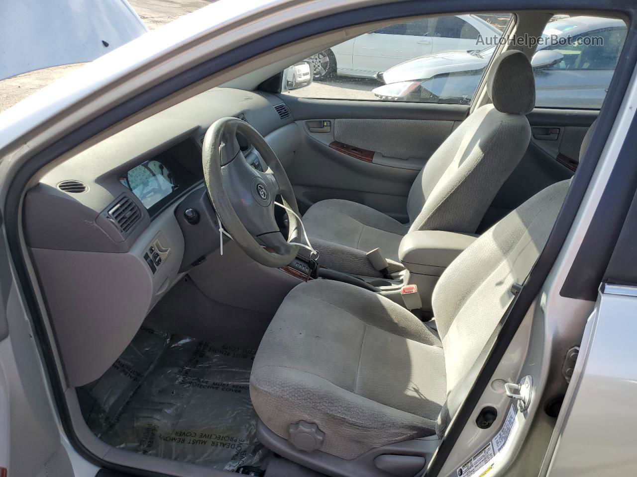 2004 Toyota Corolla Ce Silver vin: 1NXBR32E74Z332990