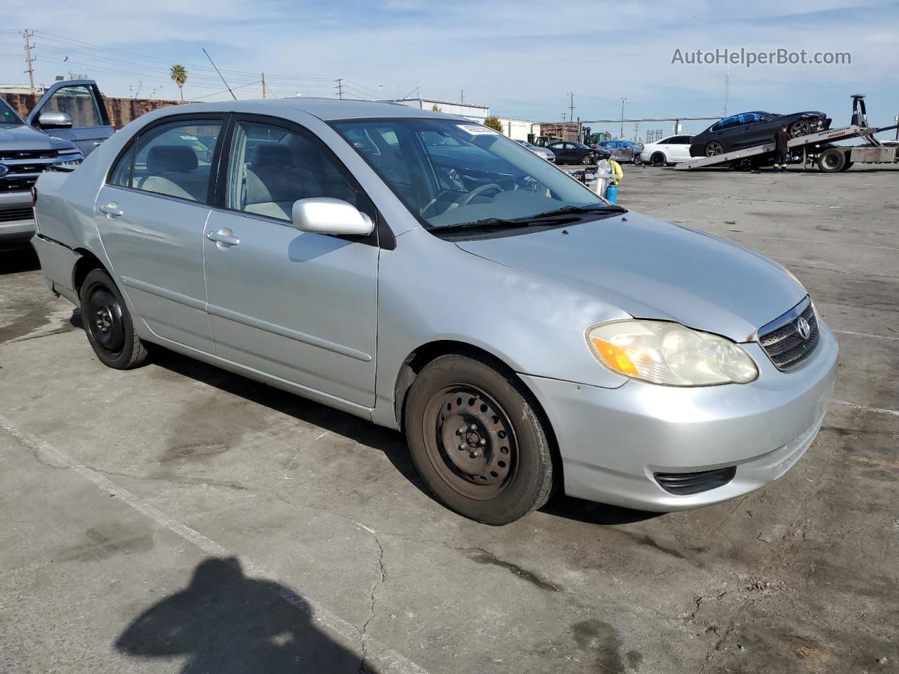 2004 Toyota Corolla Ce Silver vin: 1NXBR32E74Z332990