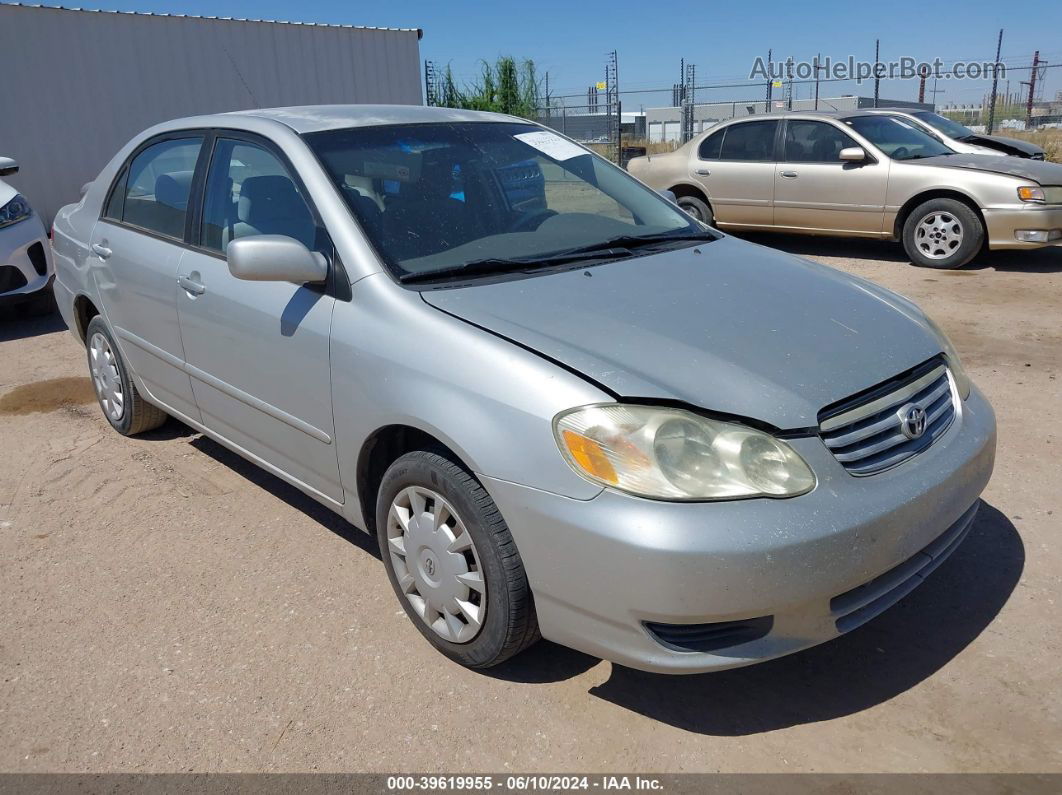 2004 Toyota Corolla Le Silver vin: 1NXBR32E74Z337235