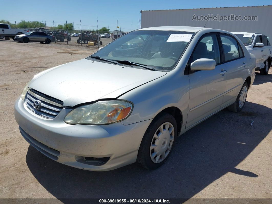 2004 Toyota Corolla Le Silver vin: 1NXBR32E74Z337235