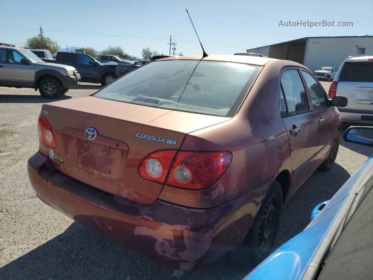 2005 Toyota Corolla Ce Maroon vin: 1NXBR32E75Z475228