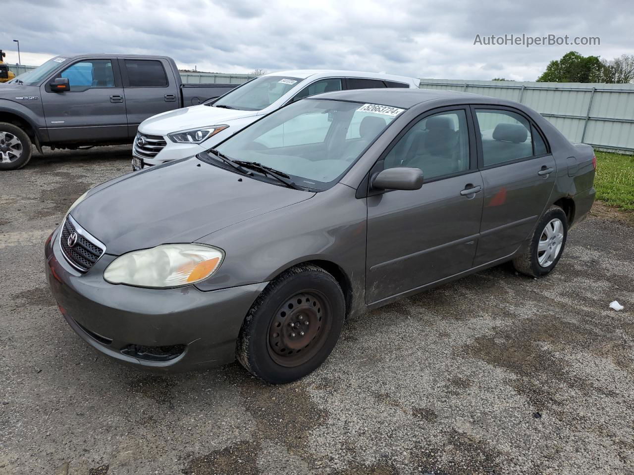 2005 Toyota Corolla Ce Серый vin: 1NXBR32E75Z500242