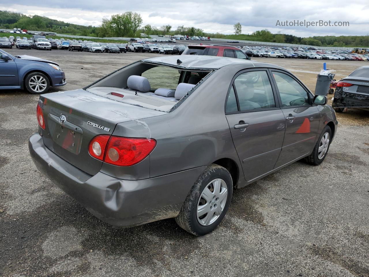 2005 Toyota Corolla Ce Серый vin: 1NXBR32E75Z500242