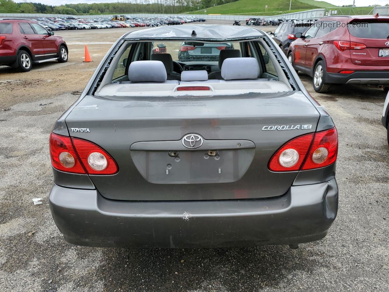 2005 Toyota Corolla Ce Gray vin: 1NXBR32E75Z500242