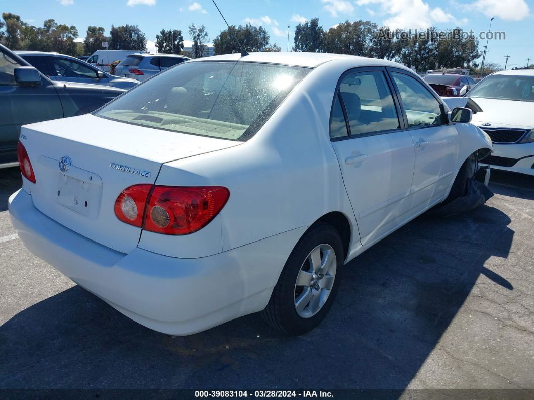 2005 Toyota Corolla Le White vin: 1NXBR32E75Z516411