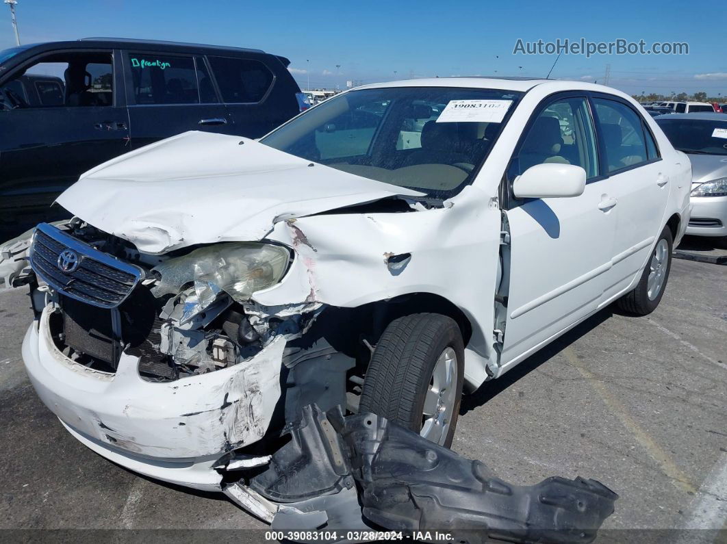 2005 Toyota Corolla Le White vin: 1NXBR32E75Z516411