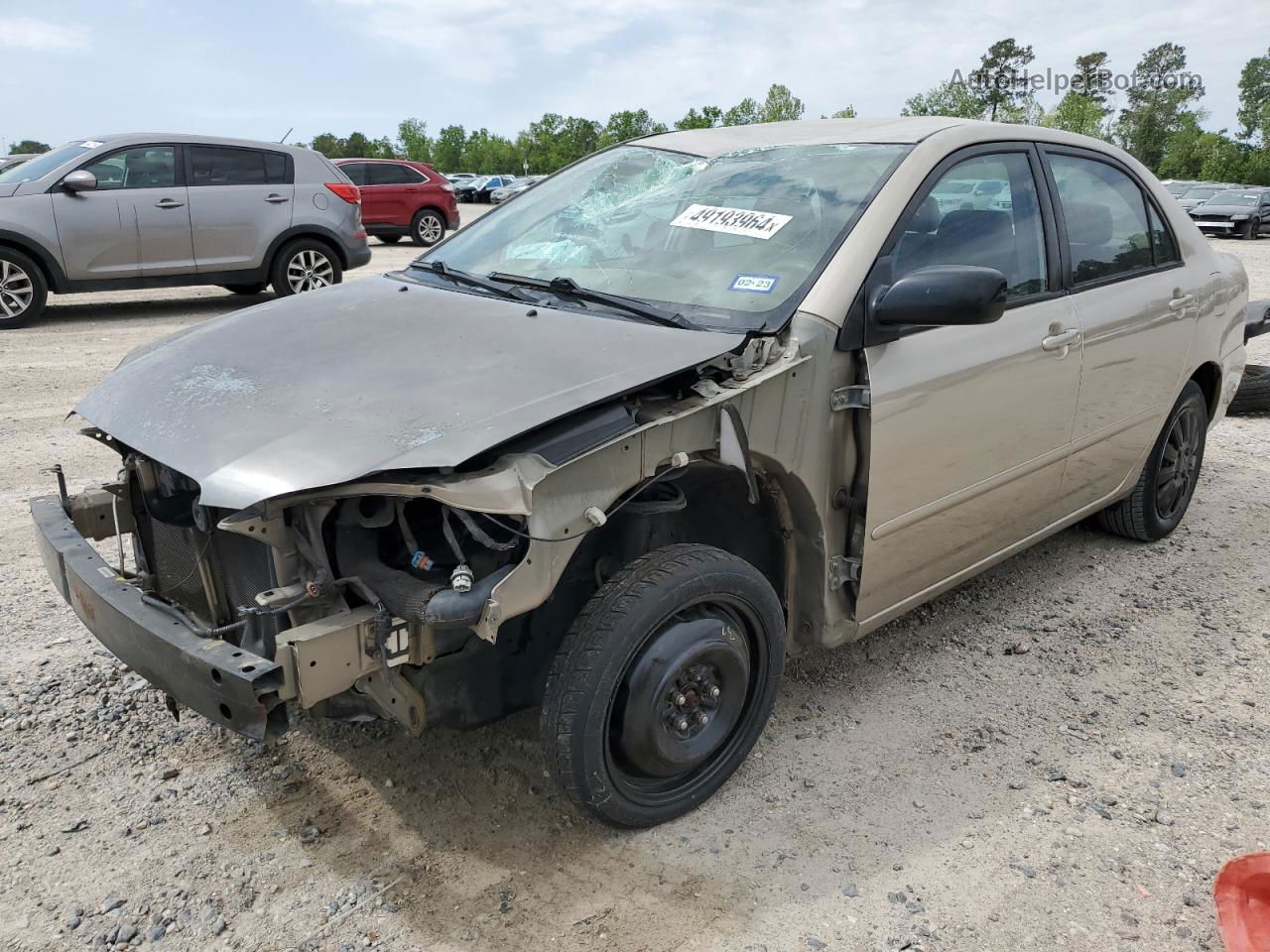 2005 Toyota Corolla Ce Желто-коричневый vin: 1NXBR32E75Z547965