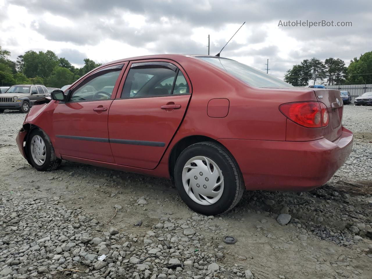 2008 Toyota Corolla Ce Red vin: 1NXBR32E78Z034994