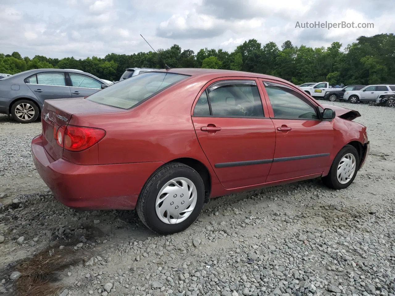 2008 Toyota Corolla Ce Red vin: 1NXBR32E78Z034994