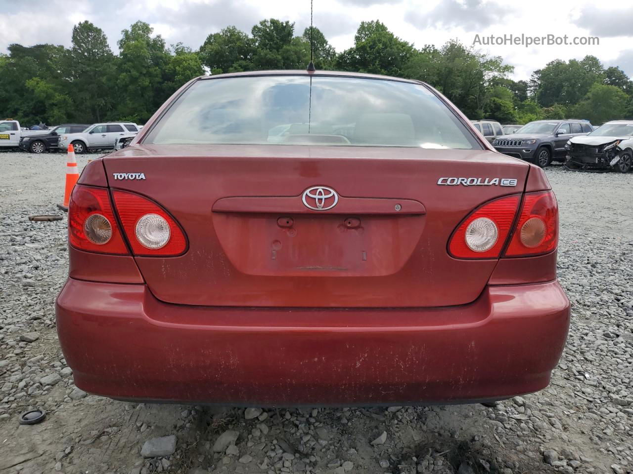 2008 Toyota Corolla Ce Red vin: 1NXBR32E78Z034994