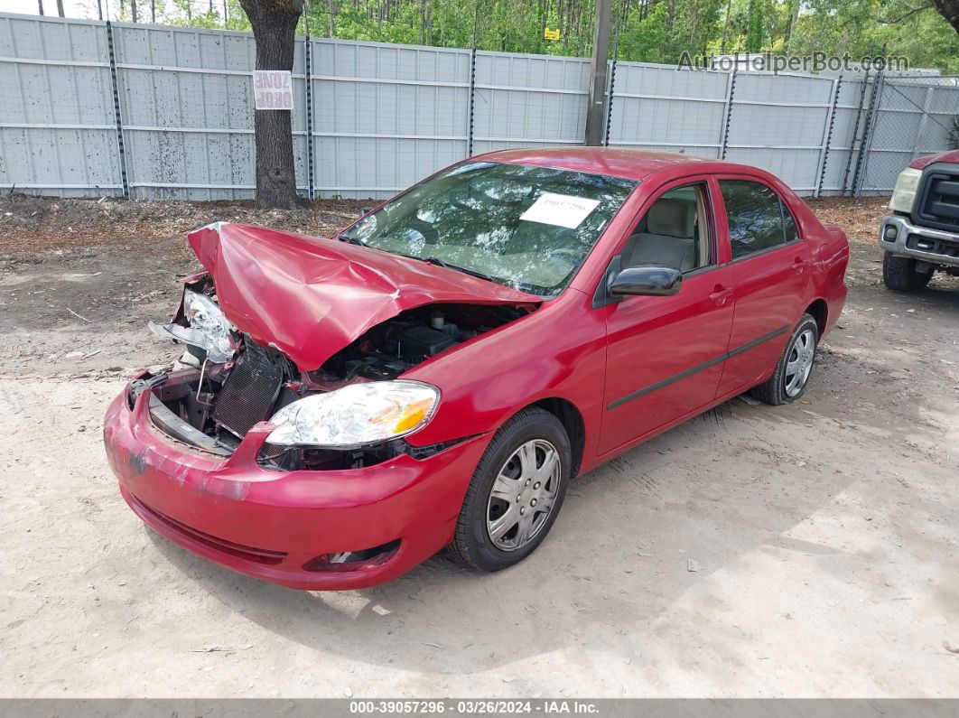 2008 Toyota Corolla Ce Red vin: 1NXBR32E78Z978374