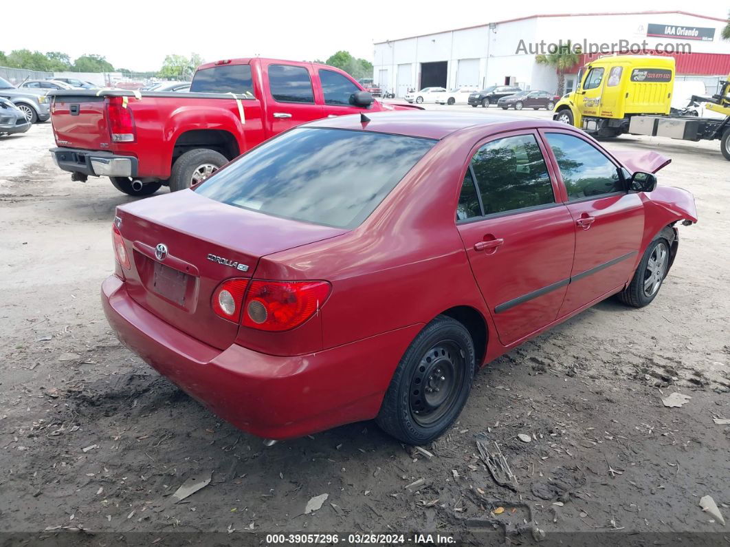 2008 Toyota Corolla Ce Красный vin: 1NXBR32E78Z978374