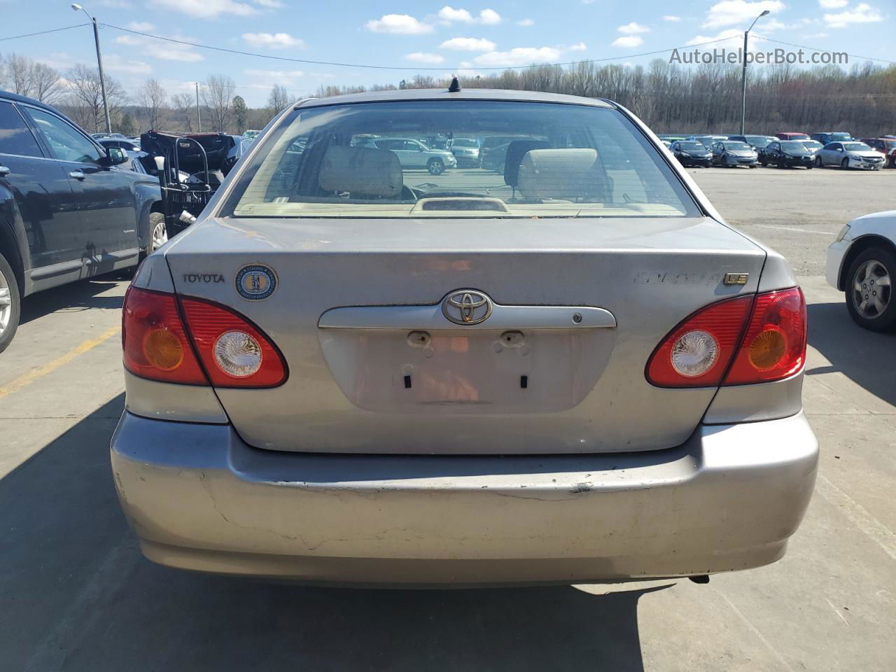 2003 Toyota Corolla Ce Beige vin: 1NXBR32E83Z015301