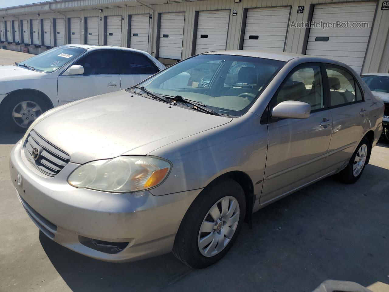 2003 Toyota Corolla Ce Beige vin: 1NXBR32E83Z015301