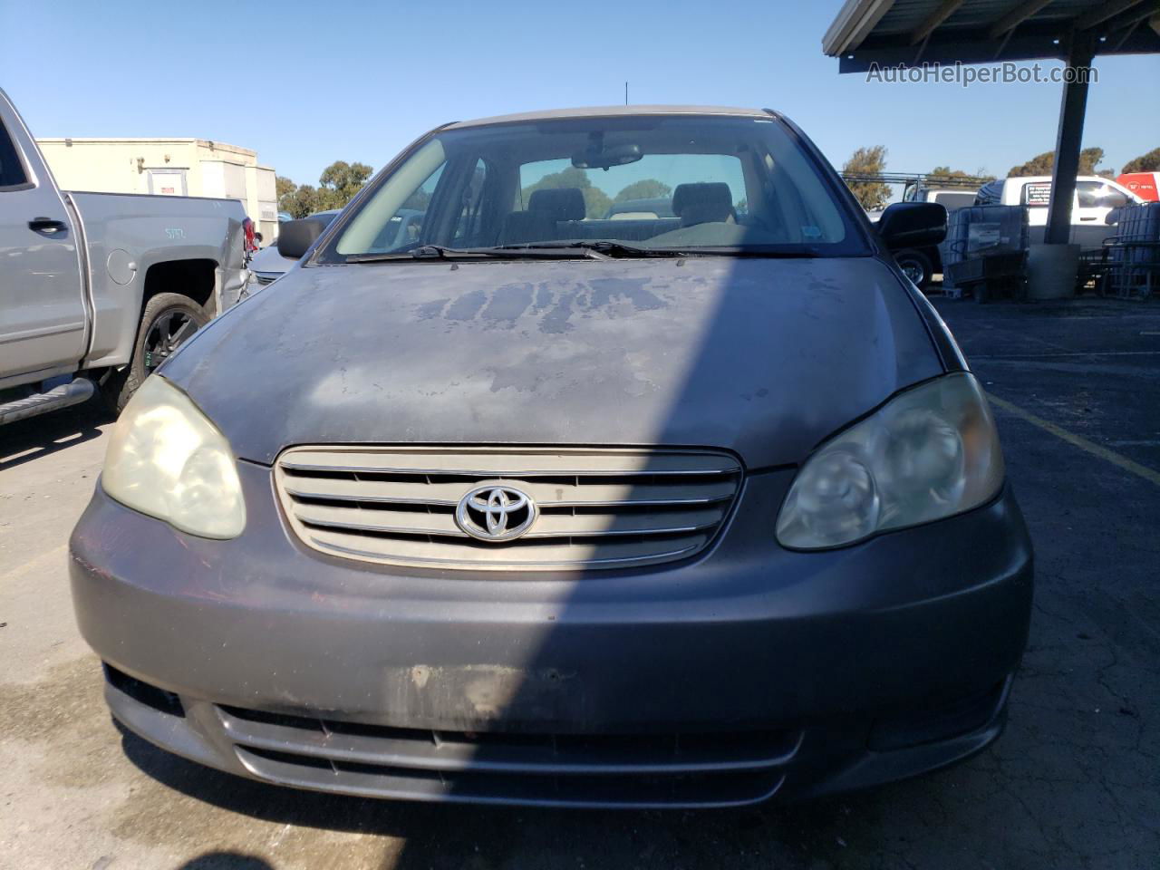 2003 Toyota Corolla Ce Gray vin: 1NXBR32E83Z024161