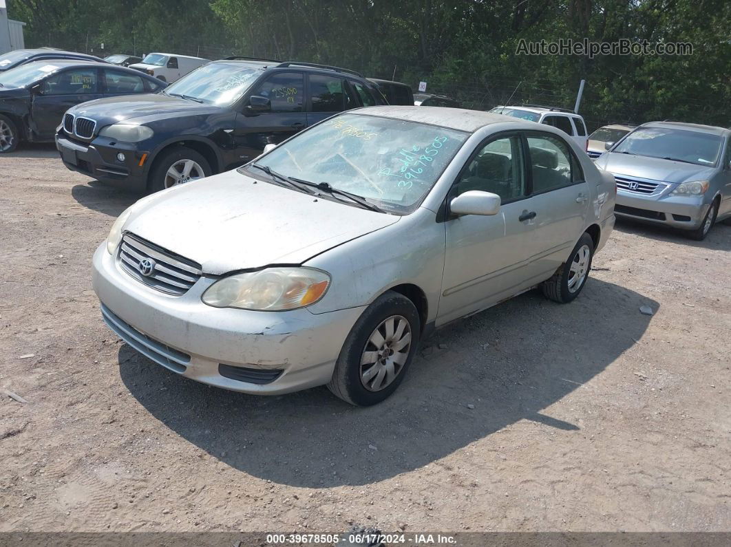 2003 Toyota Corolla Le Silver vin: 1NXBR32E83Z028355