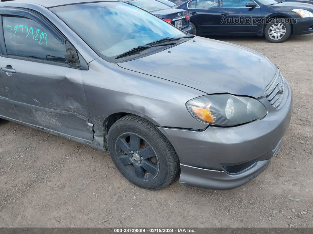 2003 Toyota Corolla S Gray vin: 1NXBR32E83Z044426