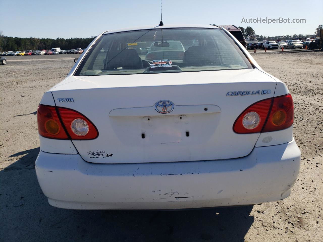 2003 Toyota Corolla Ce White vin: 1NXBR32E83Z046077