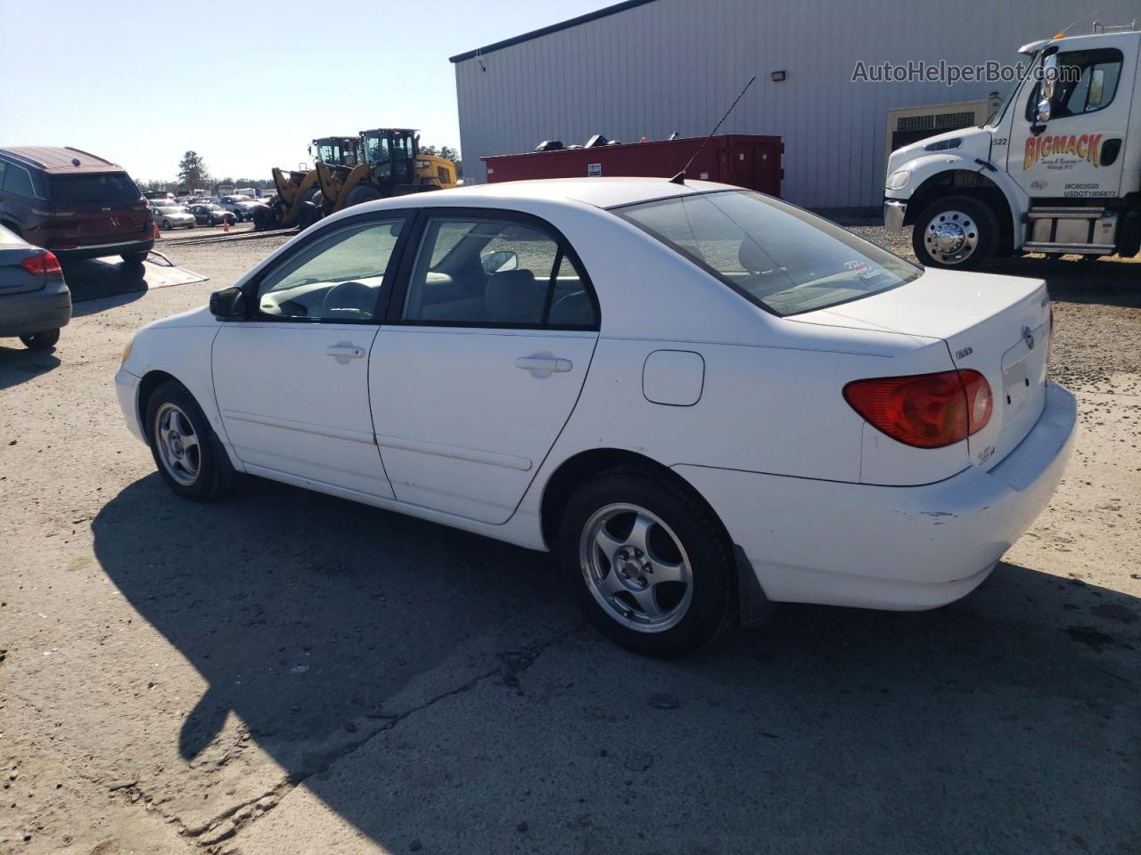 2003 Toyota Corolla Ce White vin: 1NXBR32E83Z046077