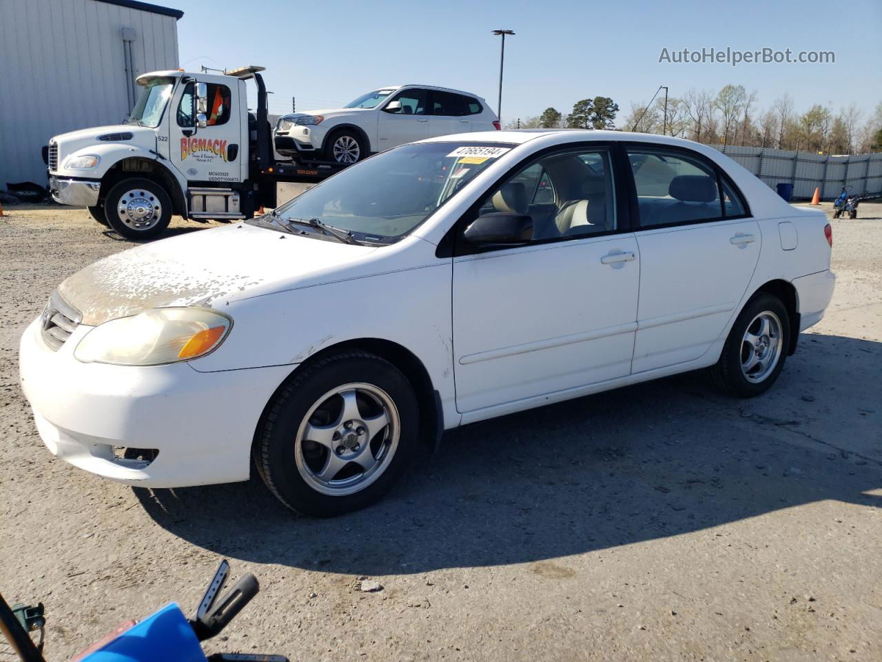 2003 Toyota Corolla Ce Белый vin: 1NXBR32E83Z046077