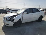 2003 Toyota Corolla Ce White vin: 1NXBR32E83Z050095