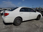 2003 Toyota Corolla Ce White vin: 1NXBR32E83Z050095