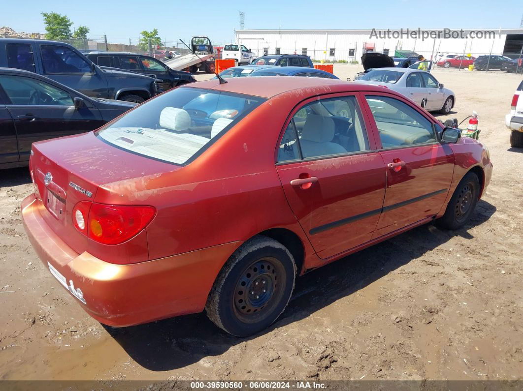 2003 Toyota Corolla Ce Red vin: 1NXBR32E83Z052820