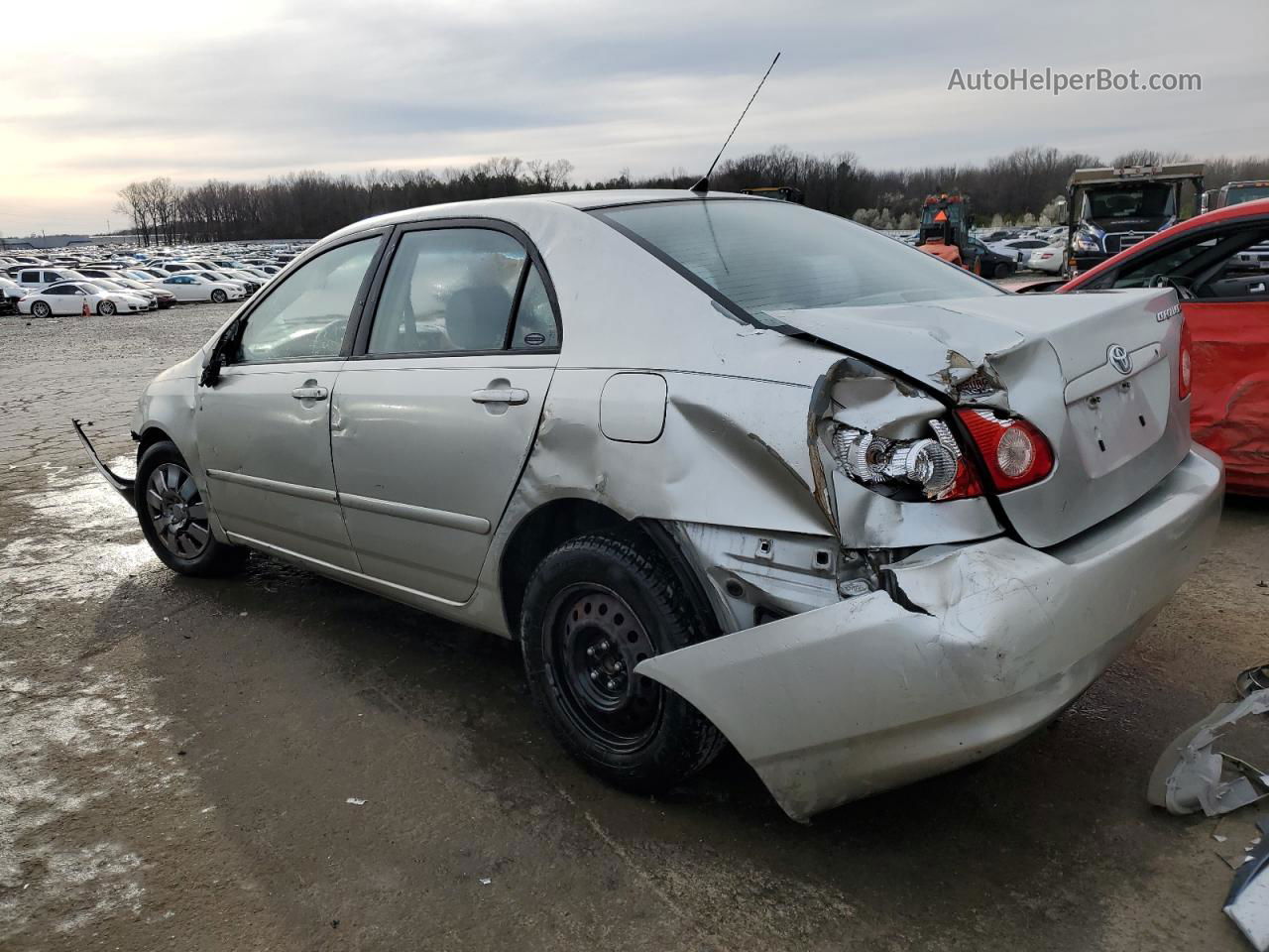 2003 Toyota Corolla Ce Silver vin: 1NXBR32E83Z060691