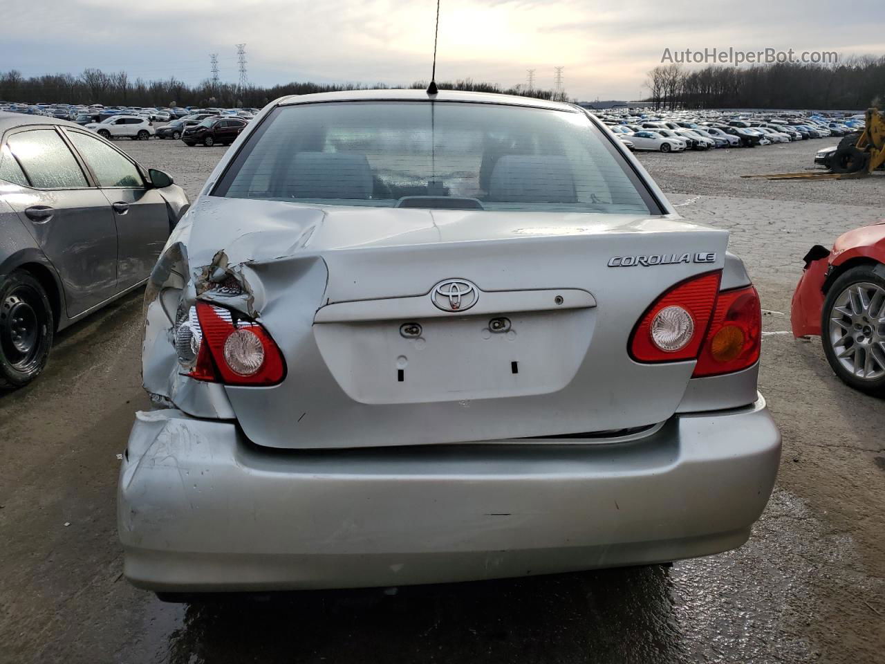 2003 Toyota Corolla Ce Silver vin: 1NXBR32E83Z060691