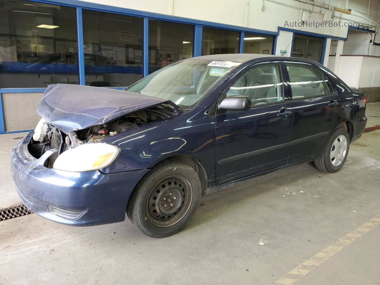 2003 Toyota Corolla Ce Blue vin: 1NXBR32E83Z078690