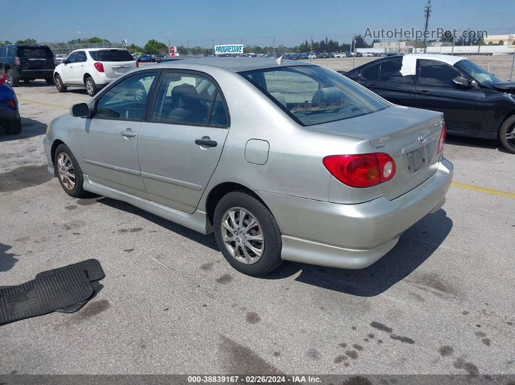 2003 Toyota Corolla S Silver vin: 1NXBR32E83Z100459