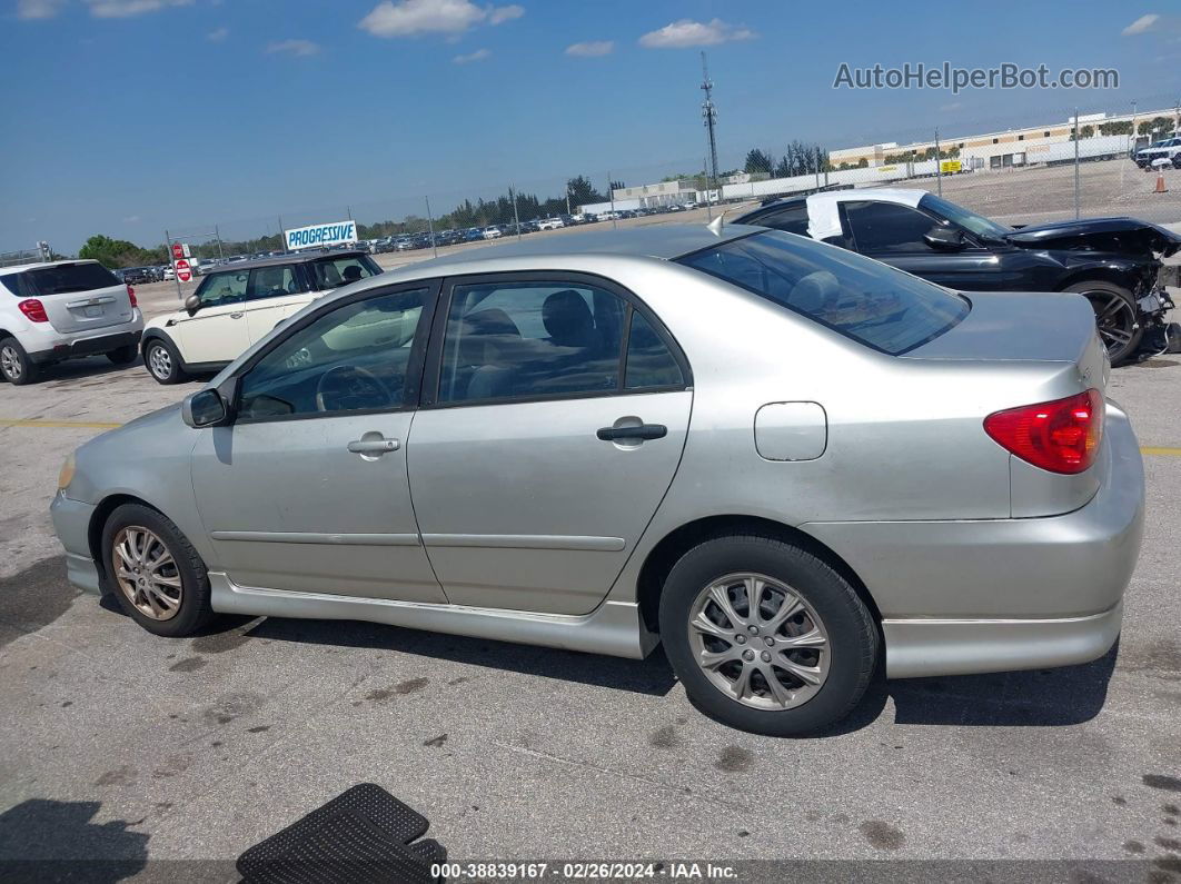 2003 Toyota Corolla S Silver vin: 1NXBR32E83Z100459