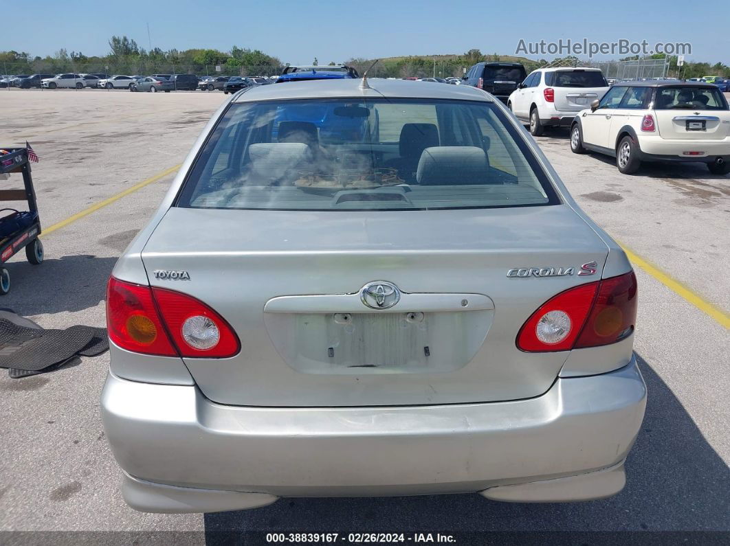 2003 Toyota Corolla S Silver vin: 1NXBR32E83Z100459