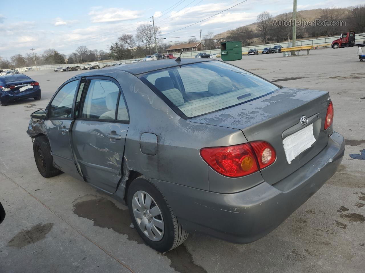 2003 Toyota Corolla Ce Gray vin: 1NXBR32E83Z109078