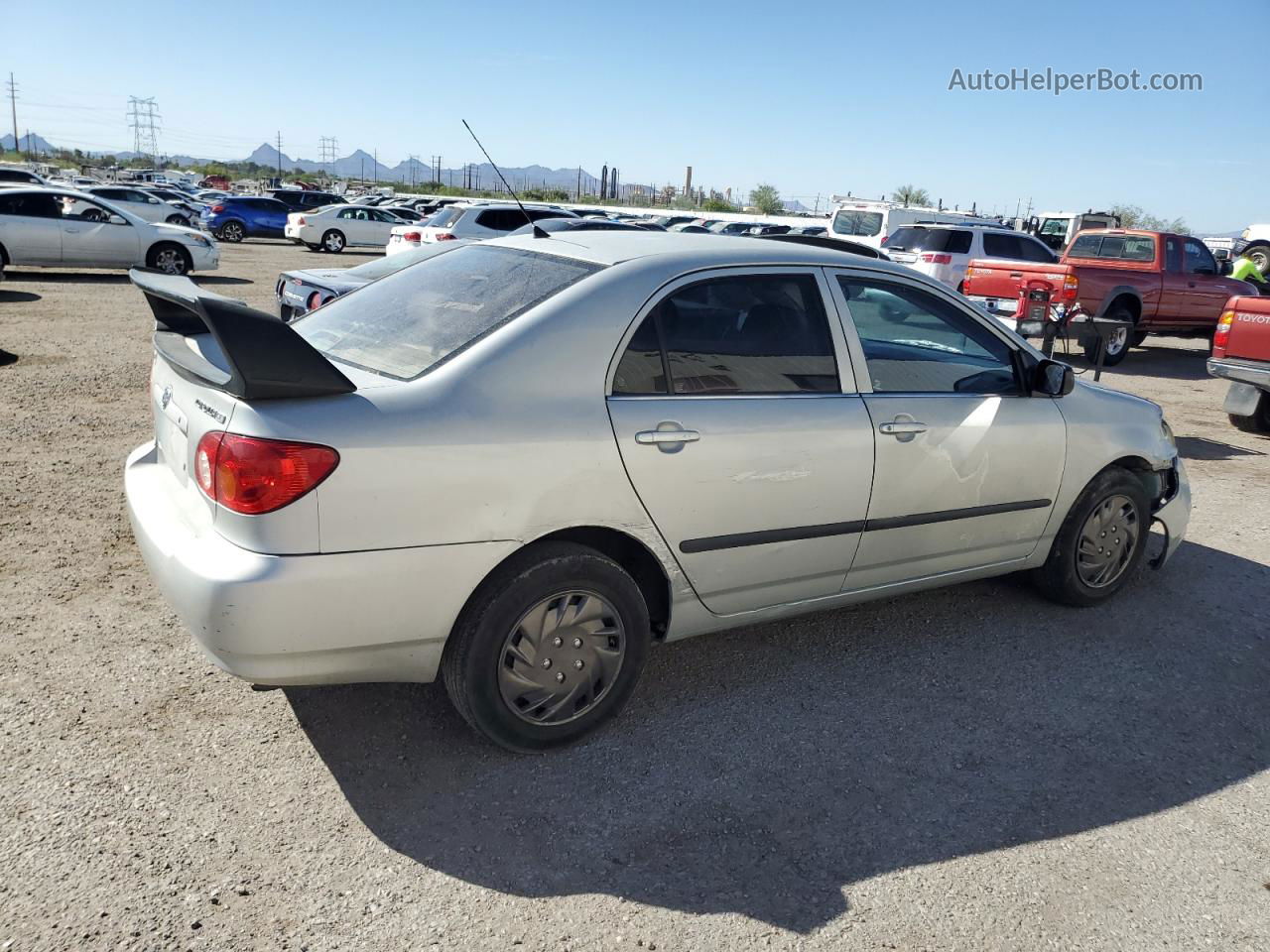 2003 Toyota Corolla Ce Silver vin: 1NXBR32E83Z143893