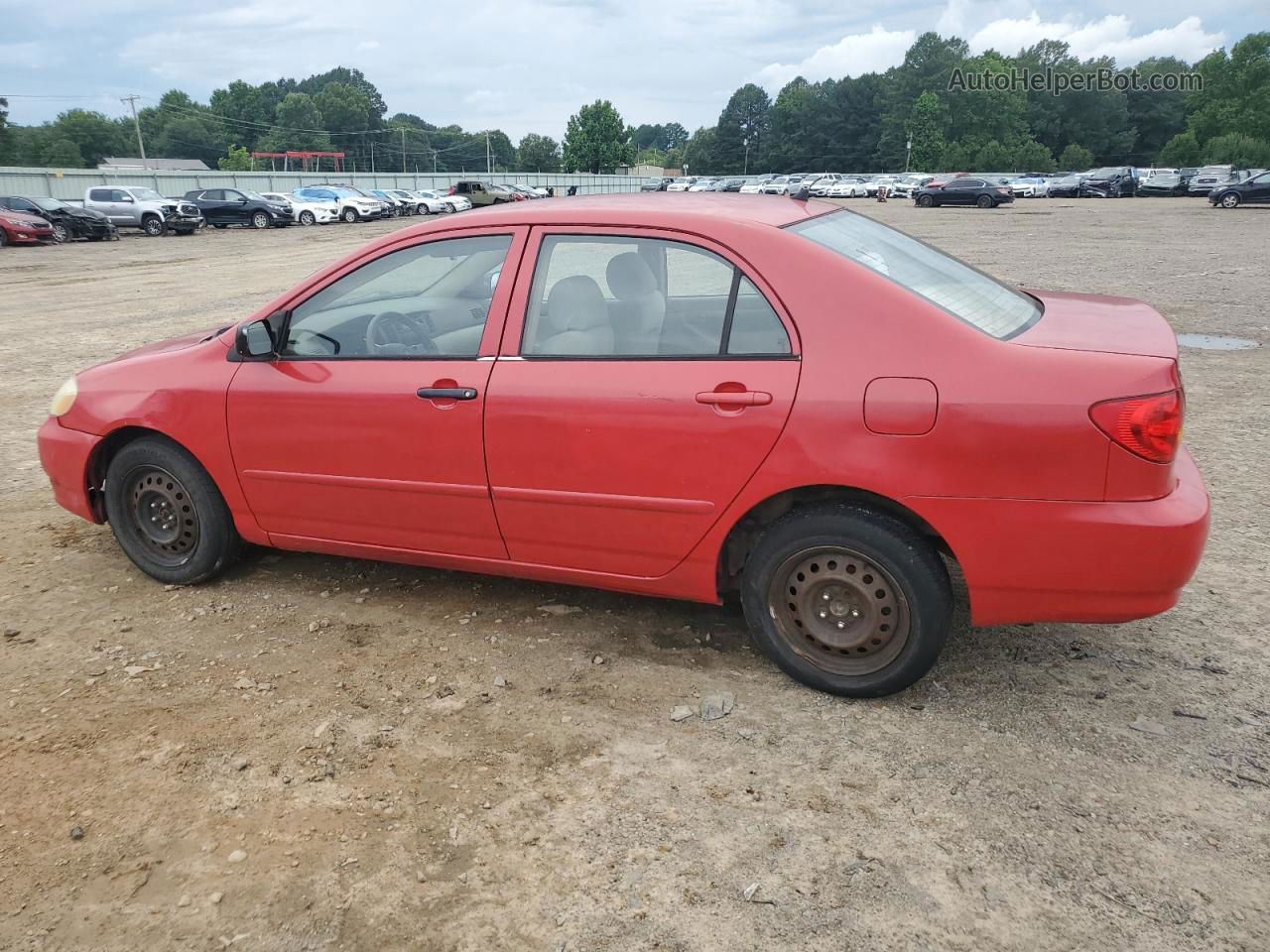 2003 Toyota Corolla Ce Red vin: 1NXBR32E83Z169300