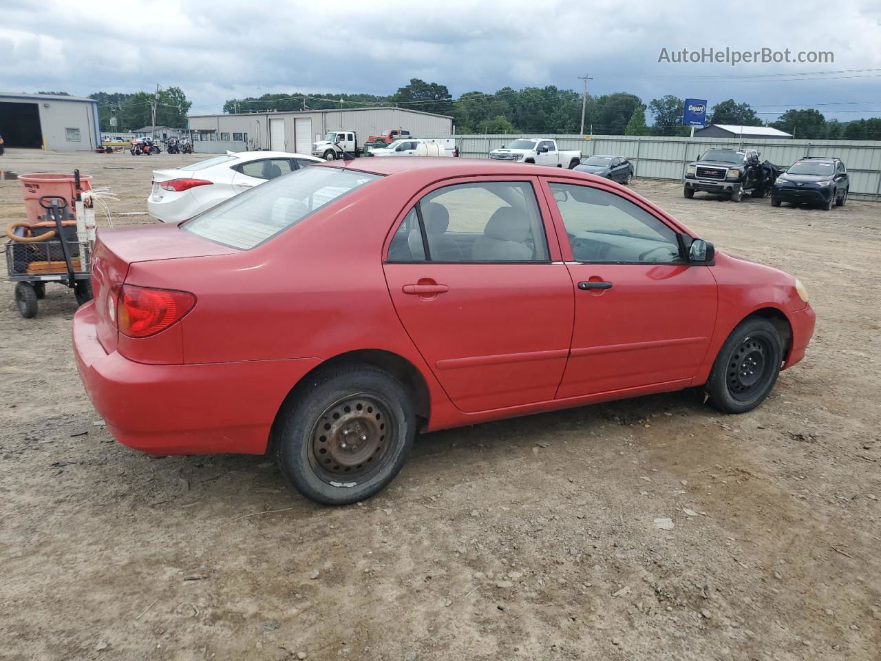 2003 Toyota Corolla Ce Red vin: 1NXBR32E83Z169300