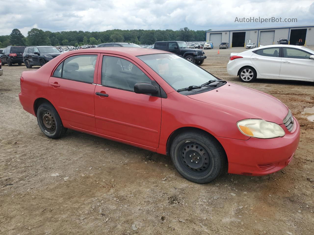 2003 Toyota Corolla Ce Red vin: 1NXBR32E83Z169300