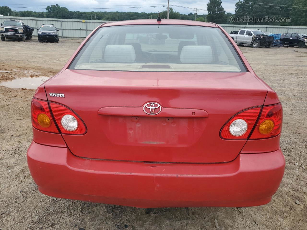 2003 Toyota Corolla Ce Red vin: 1NXBR32E83Z169300