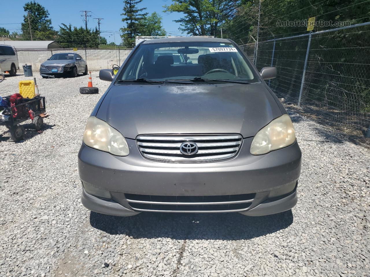 2003 Toyota Corolla Ce Silver vin: 1NXBR32E83Z184346