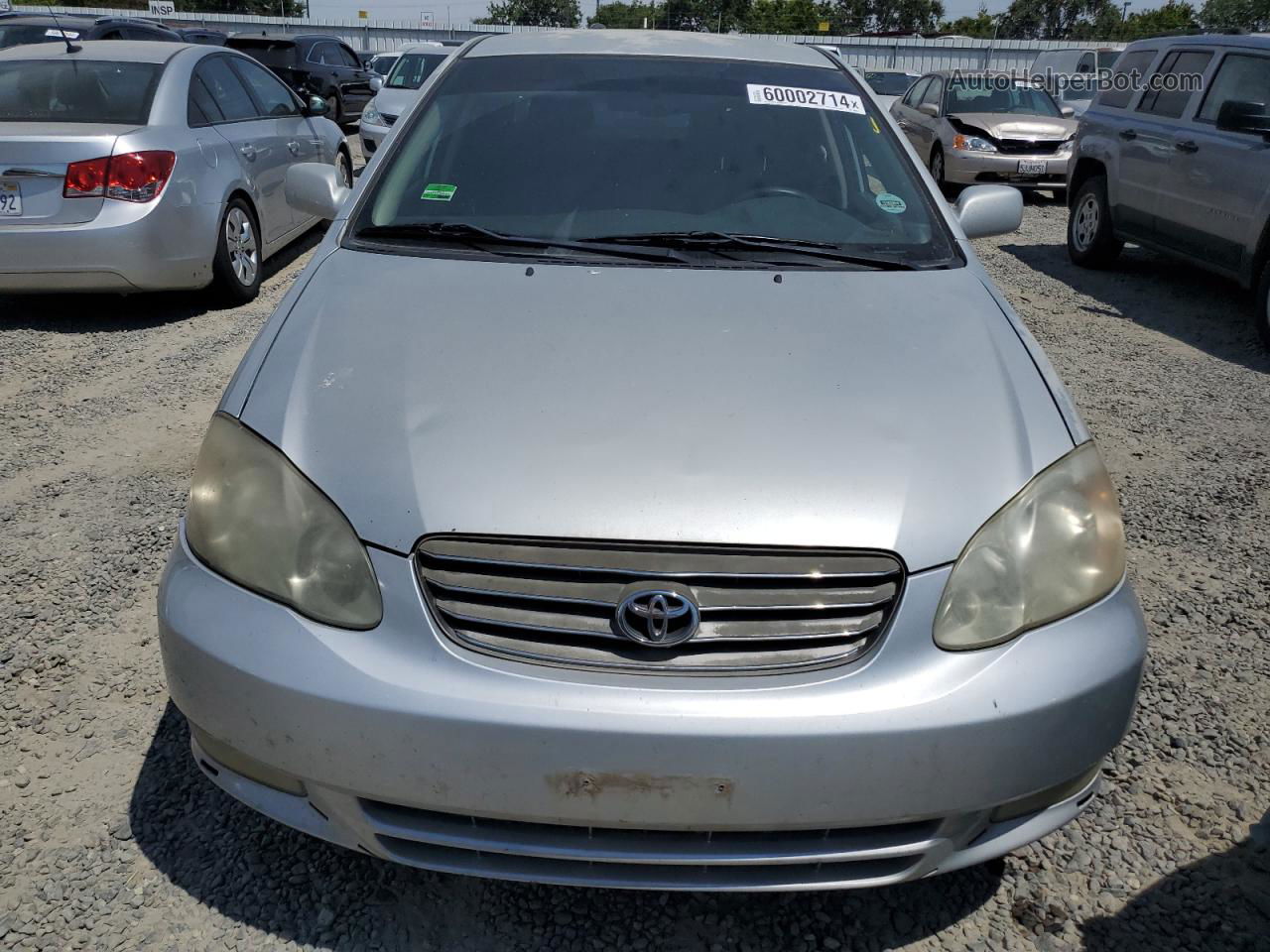 2003 Toyota Corolla Ce Silver vin: 1NXBR32E83Z185626