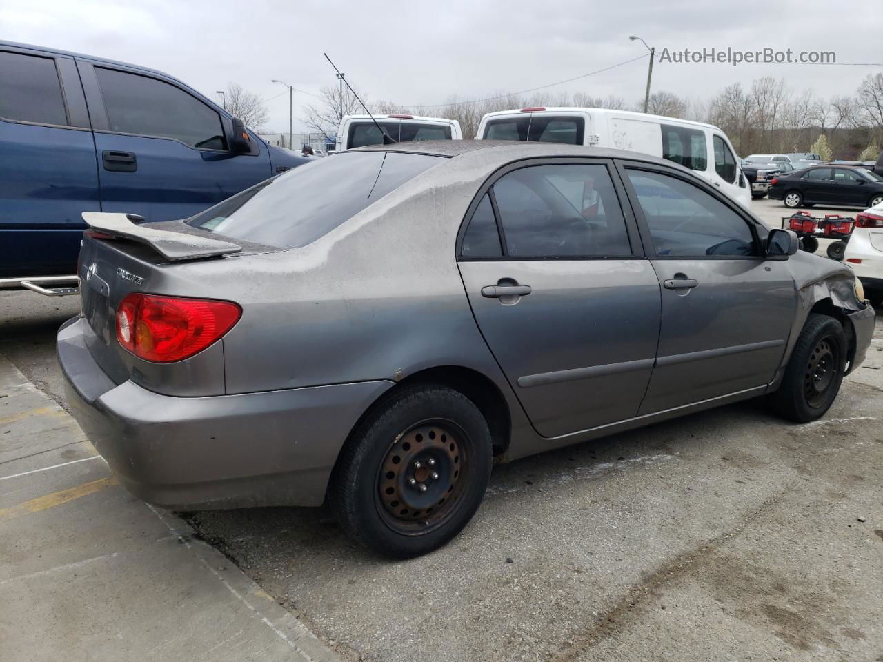 2004 Toyota Corolla Ce Gray vin: 1NXBR32E84Z192125