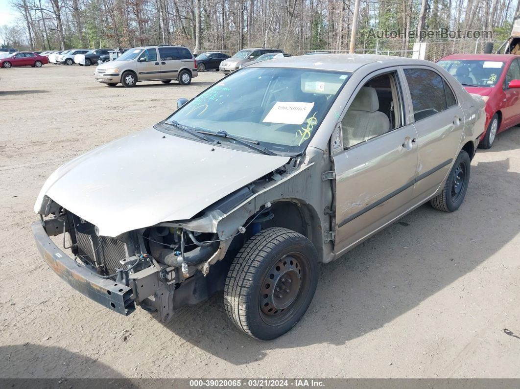 2004 Toyota Corolla Ce Beige vin: 1NXBR32E84Z193579