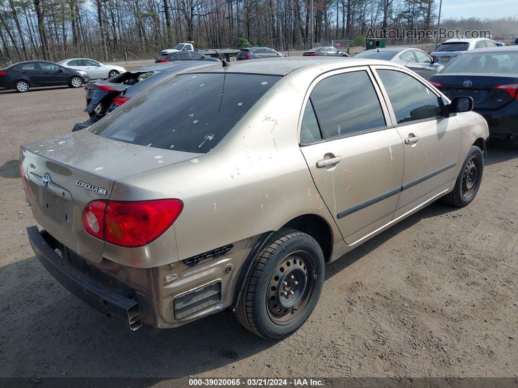 2004 Toyota Corolla Ce Beige vin: 1NXBR32E84Z193579