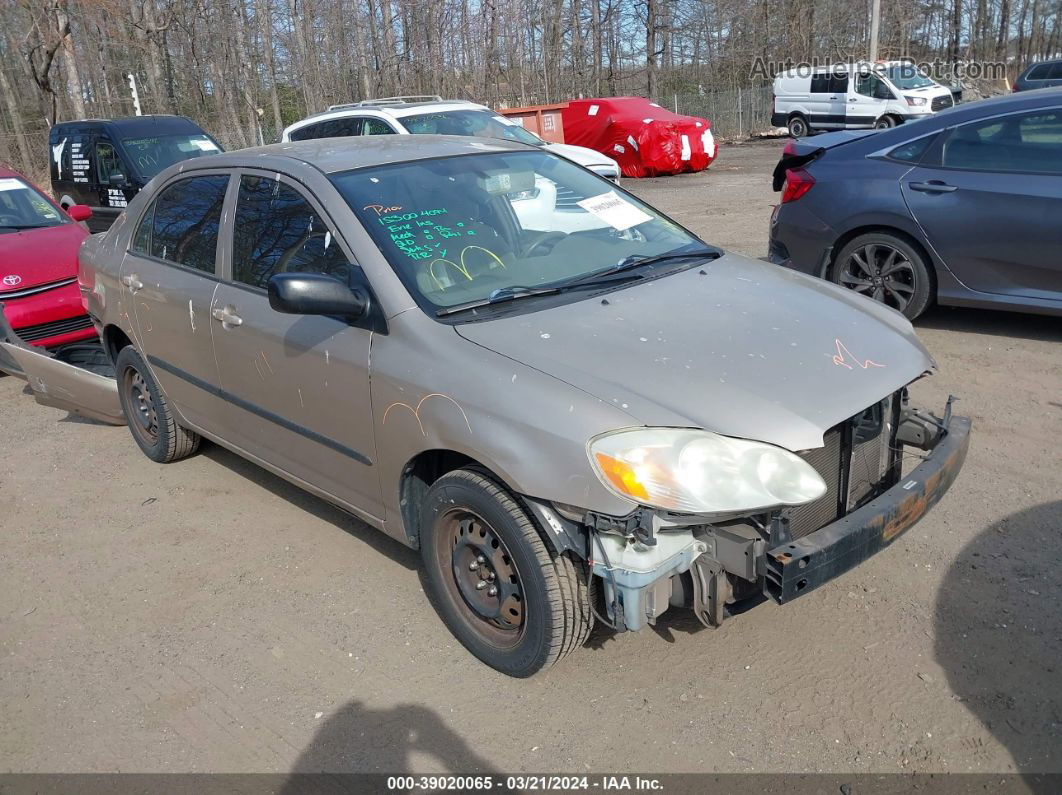 2004 Toyota Corolla Ce Beige vin: 1NXBR32E84Z193579