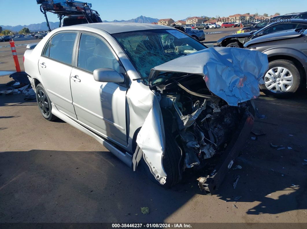 2004 Toyota Corolla S Silver vin: 1NXBR32E84Z201311