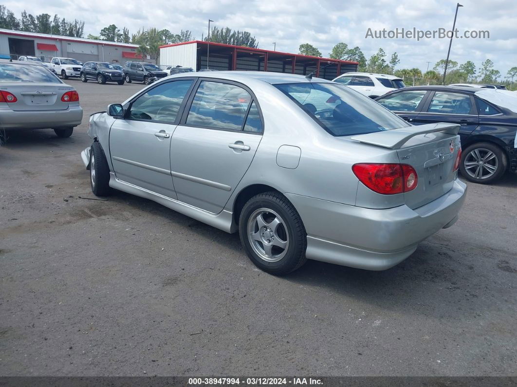 2004 Toyota Corolla S Silver vin: 1NXBR32E84Z221932