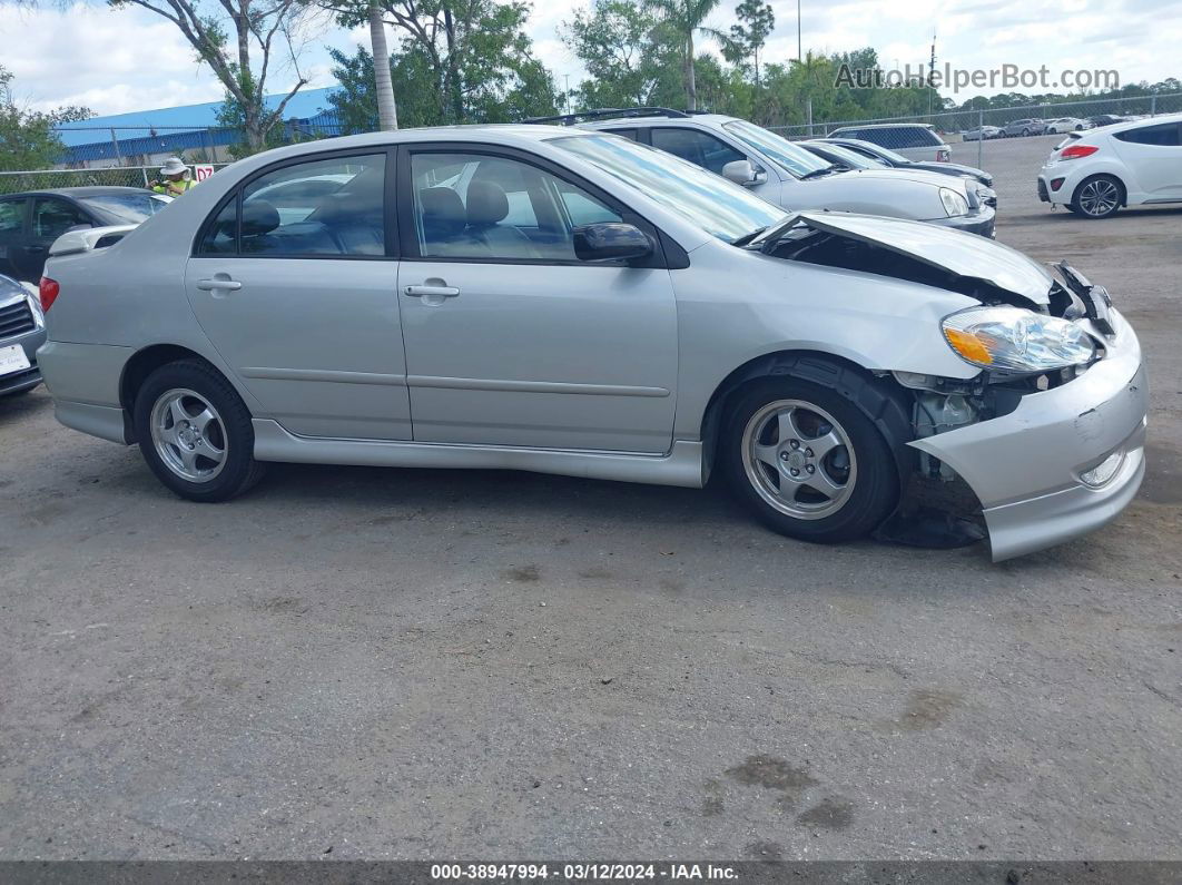 2004 Toyota Corolla S Silver vin: 1NXBR32E84Z221932